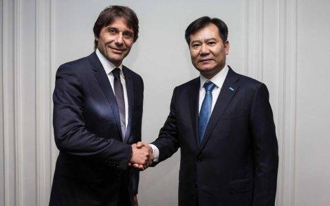 “打造王者之师，再现豪门辉煌” 苏宁董事长张近东与国米主帅孔蒂共期未来