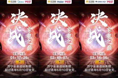 苏宁618巅峰家电日战报出炉 清凉、换新成热词