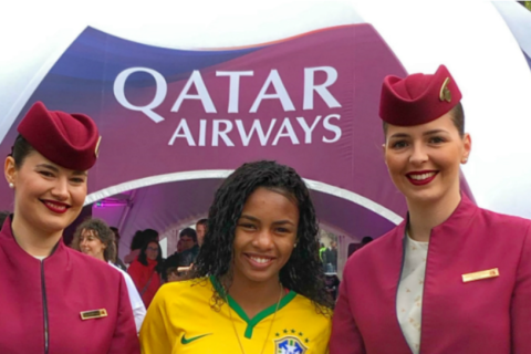 卡塔尔航空同数千球迷庆祝2019年法国女足世界杯开幕