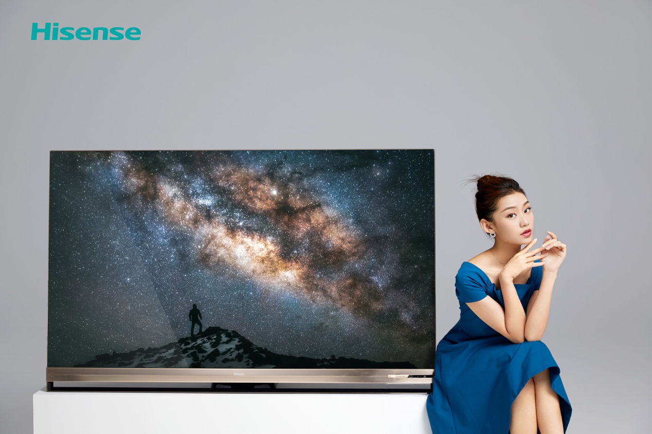 可让天上星星多一倍，海信推出全球首台观星级叠屏电视！