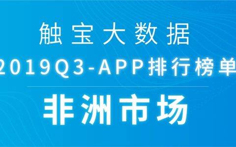 2019Q3非洲市场APP排行榜：短视频风潮渗透非洲，跨境电商需求持续增长