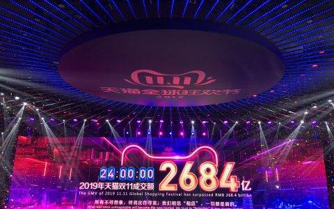 2019天猫双11全天成交额达2684亿 再创新消费纪录！