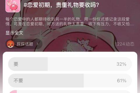 1万+探探用户大讨论：恋爱初期，贵重礼物要收吗？