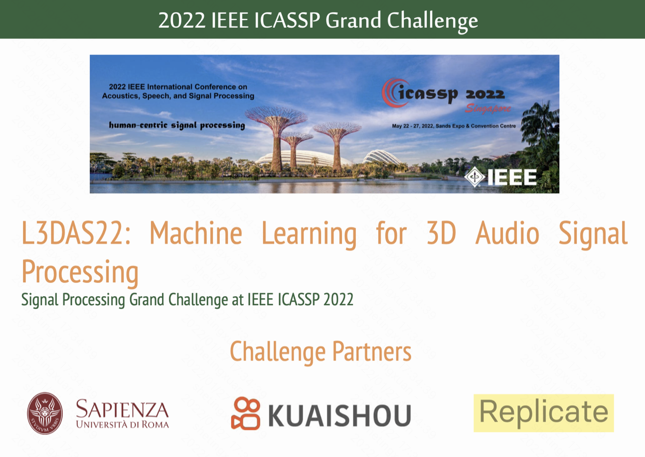 ICASSP 2022 ｜快手联合发起的深度3D音频信号处理挑战赛成绩正式发布