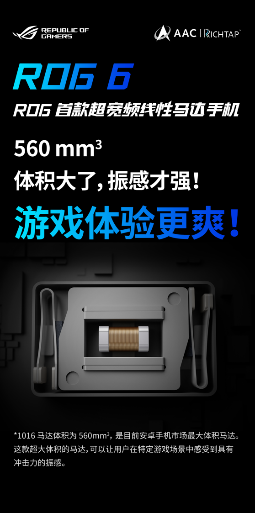 酷冷战神，ROG游戏手机6联合瑞声科技打造安卓“满级”振感