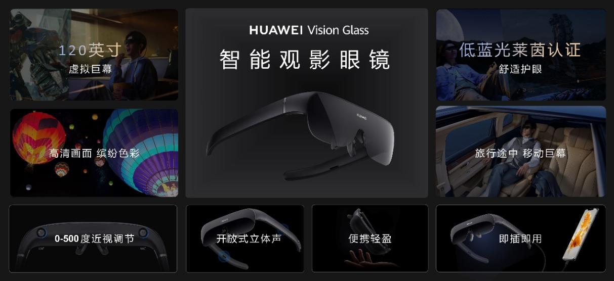 把120英寸巨幕装进口袋，华为智能观影眼镜HUAWEI Vision Glass正式发布
