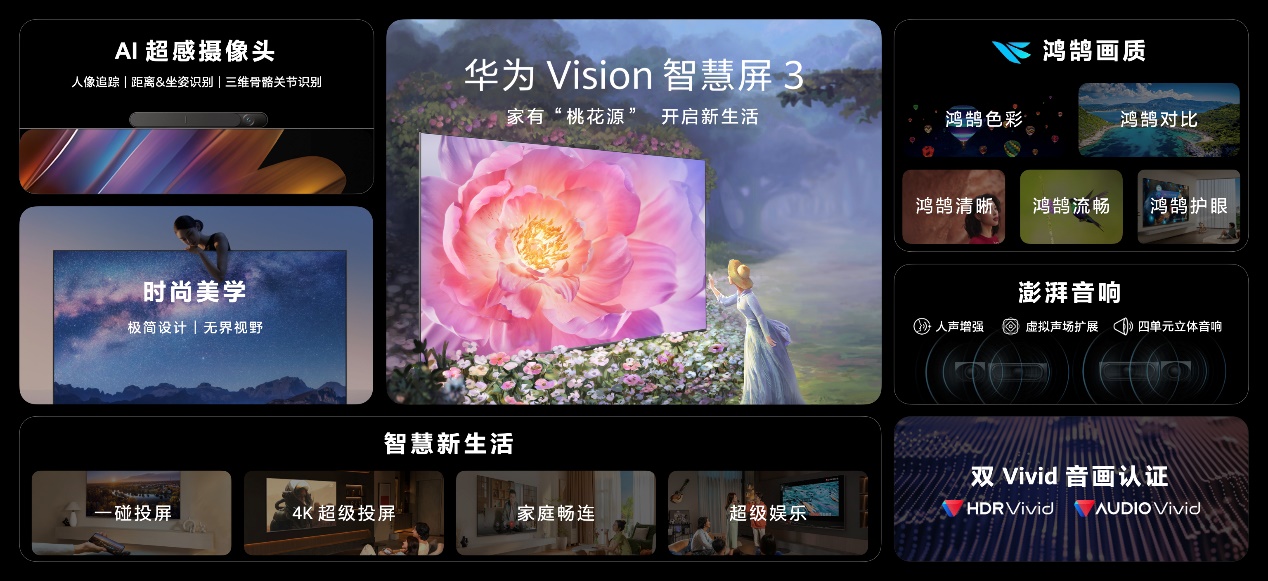 华为Vision智慧屏 3全新登场，解锁N种家庭智慧娱乐方式