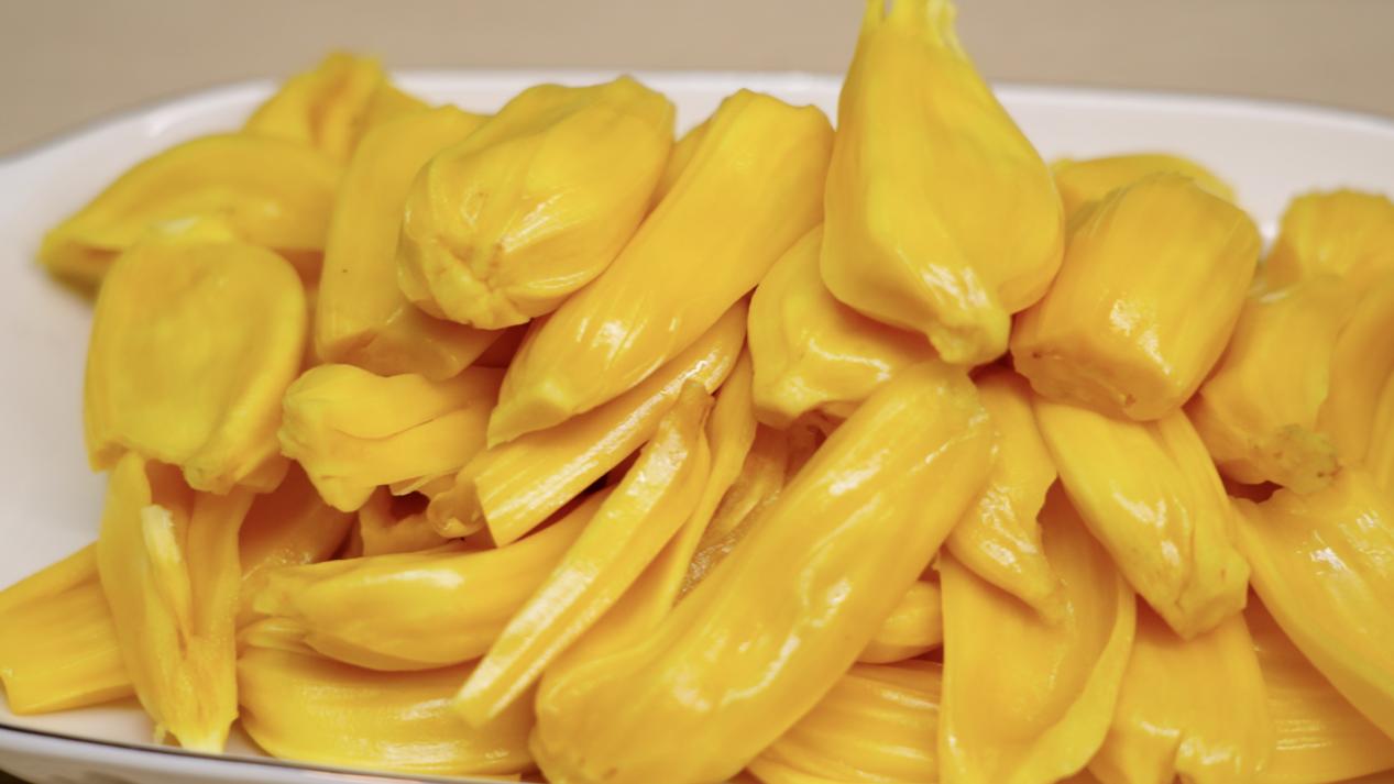 海南文昌的菠萝蜜果肉金黄，香味浓郁。摄影:余东升