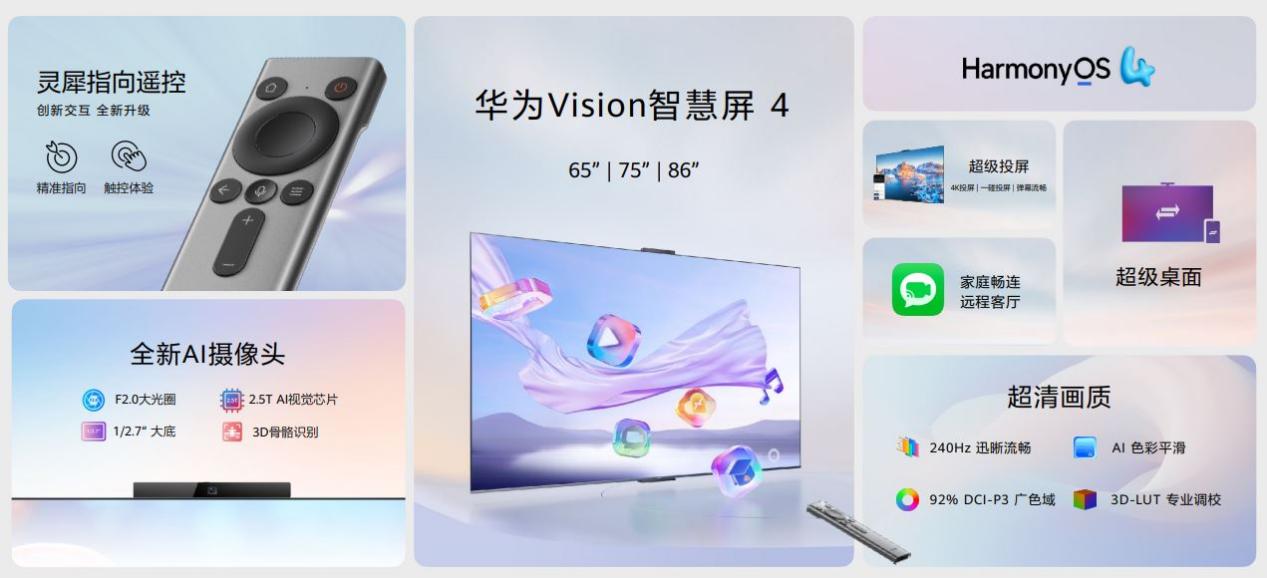 “巨幕手机”华为Vision智慧屏 4新品上市，售价5499元起！