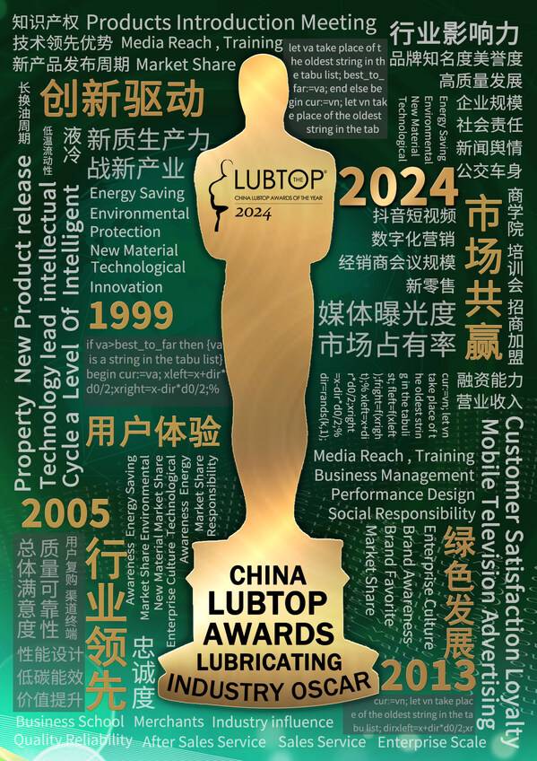 智启新质，绿色领航：LubTop2024润滑油行业年度总评榜启动