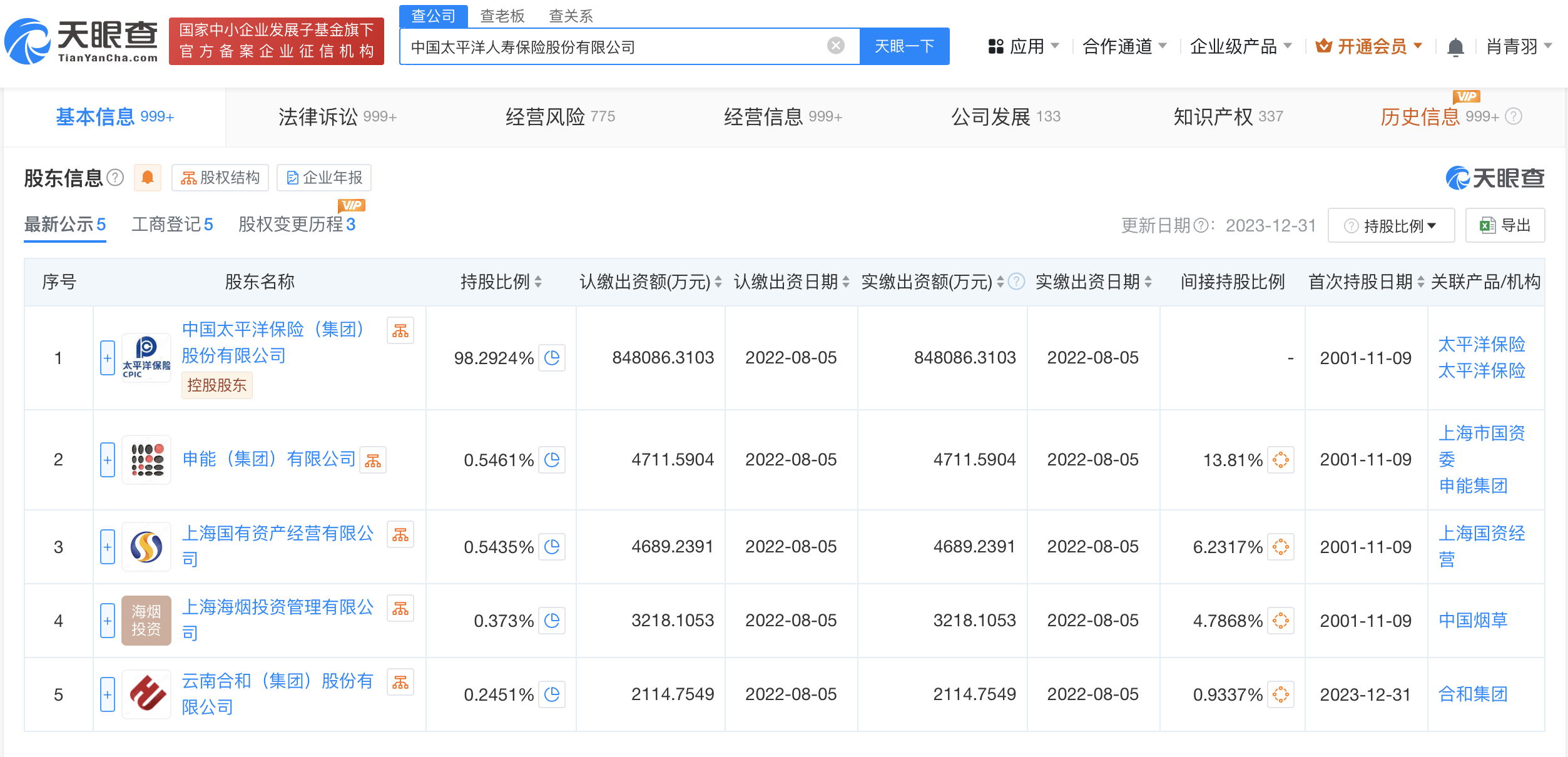 潘艳红卸任太保寿险董事长完成工商变更