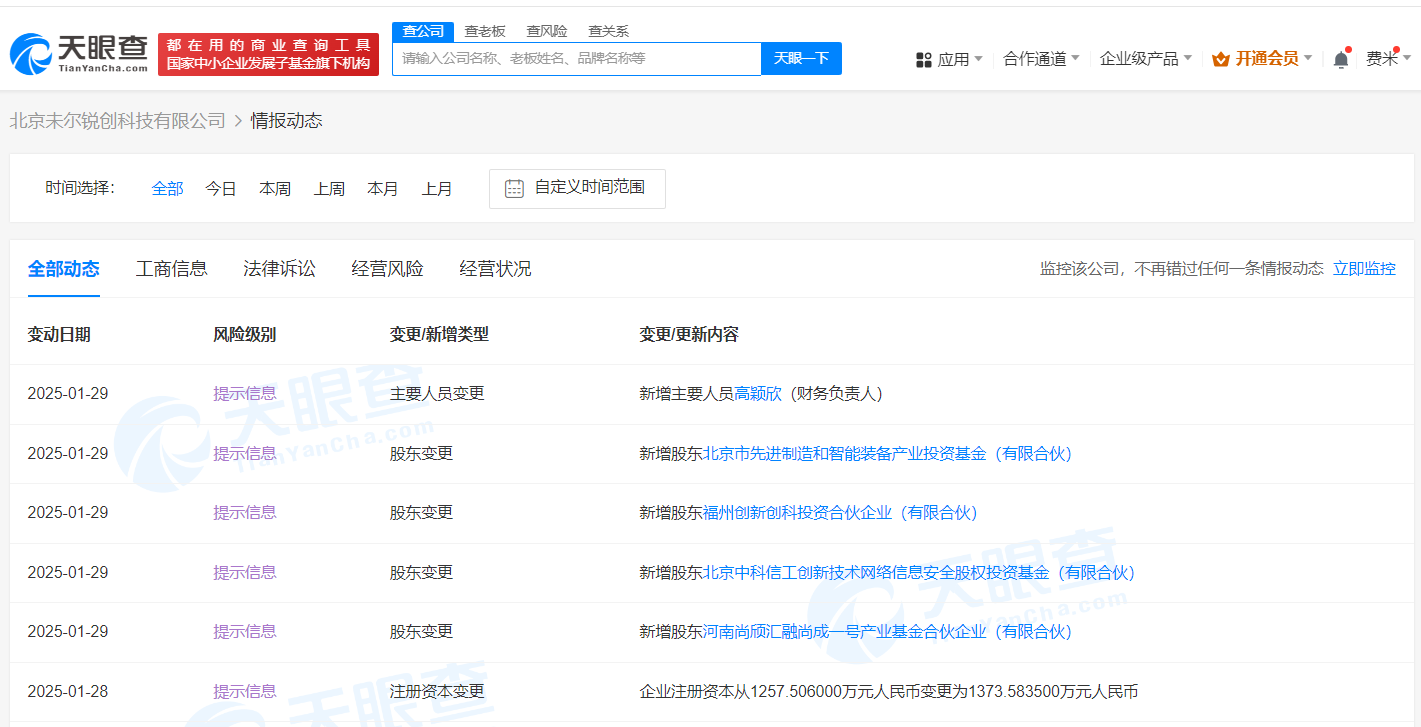 上汽旗下产业基金等入股未尔科技 后者为仿真模拟研发商
