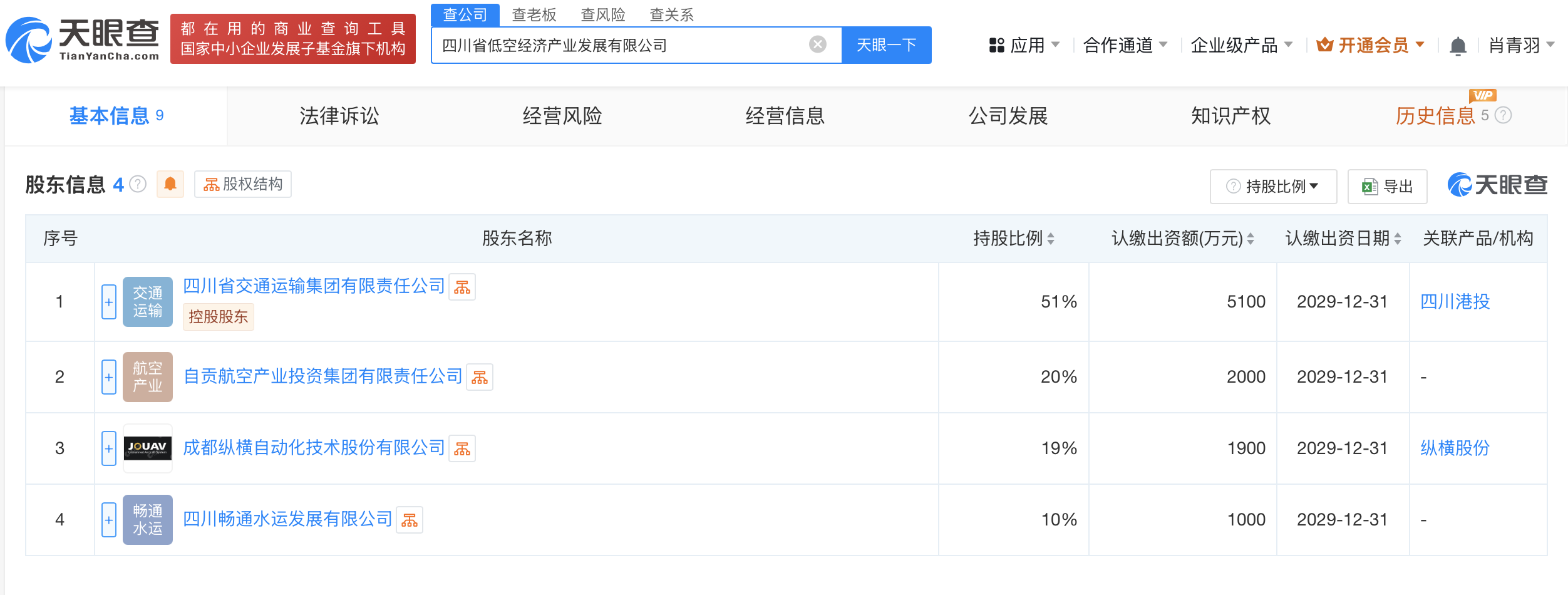 四川省低空经济产业发展公司登记成立 注册资本1亿