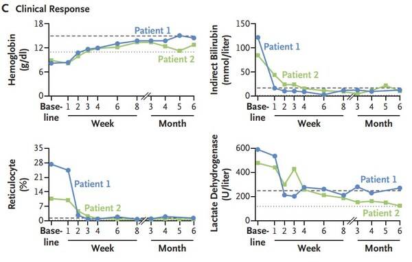CM336治疗后临床效果（《新英格兰医学杂志》发表文章）