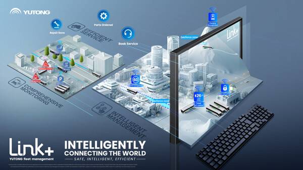 宇通Link+为商用车运营提供安全、智能、高效的一站式解决方案。