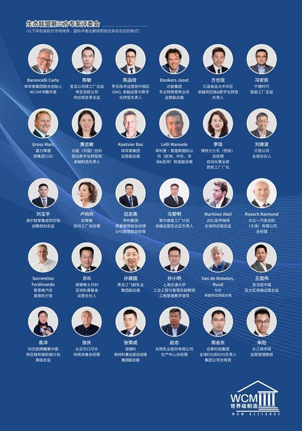 2025年WCM世界级制造中国奖评委团
