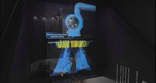 IQV技术通过“四涡捕集气旋、高速后倾气流、防逸阻隔气帘” 三大气流组合捕集油烟与PM2.5，油烟不泄露，没有油烟味