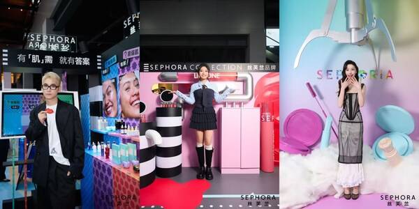 丝芙兰玩妆大使金鹤龙、丝芙兰玩妆大使李雪琴、丝芙兰玩妆大使易梦玲    *文中艺人姓名以首字母顺序排序，不分先后