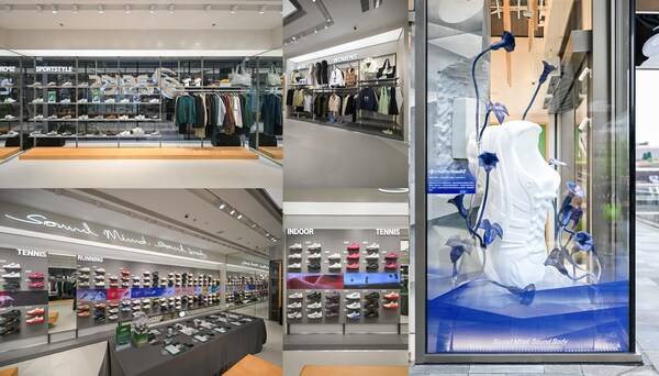 ASICS亚瑟士成都太古里城市形象店 汇聚专业跑步、潮流生活、球类运动等全品类产品， 特别邀请涂鸦艺术家、当代艺术家王棕正（Alan Azzon）以品牌哲学“健全的精神寓于强健的体魄（Sound Mind, Sound Body）”为灵感打造涂鸦装置作品