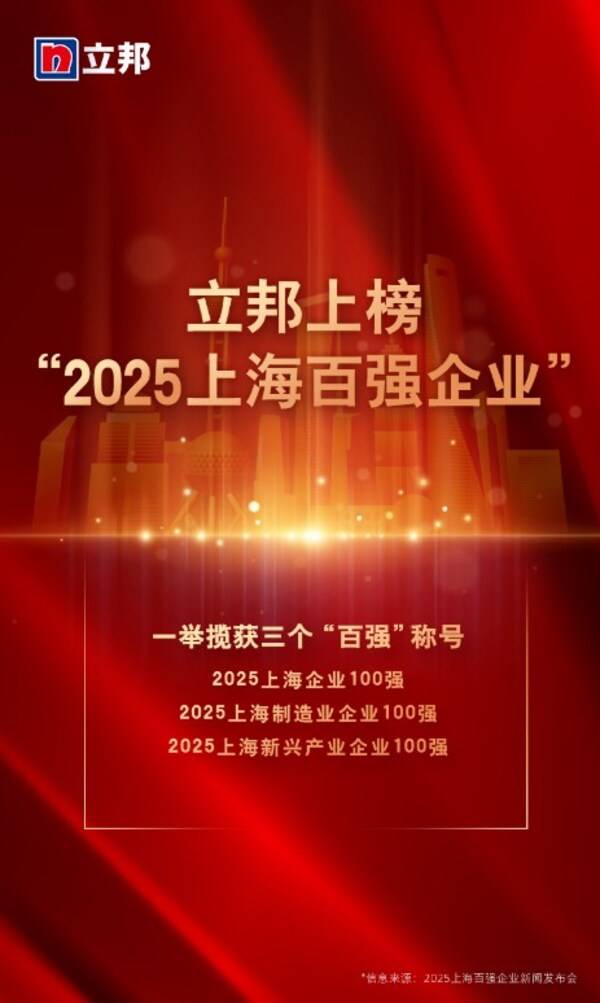立邦中国连续五年成功入选“上海百强企业”榜单