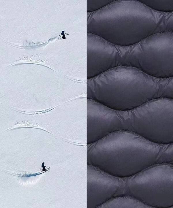 Peak Performance首创的Helium波浪绗缝纹路