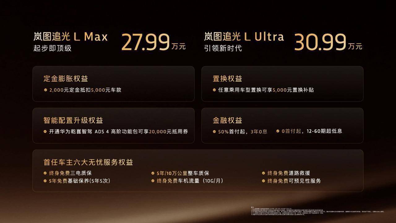 持续向上，终成光芒：岚图追光L上市，售价 27.99万元—30.99万元