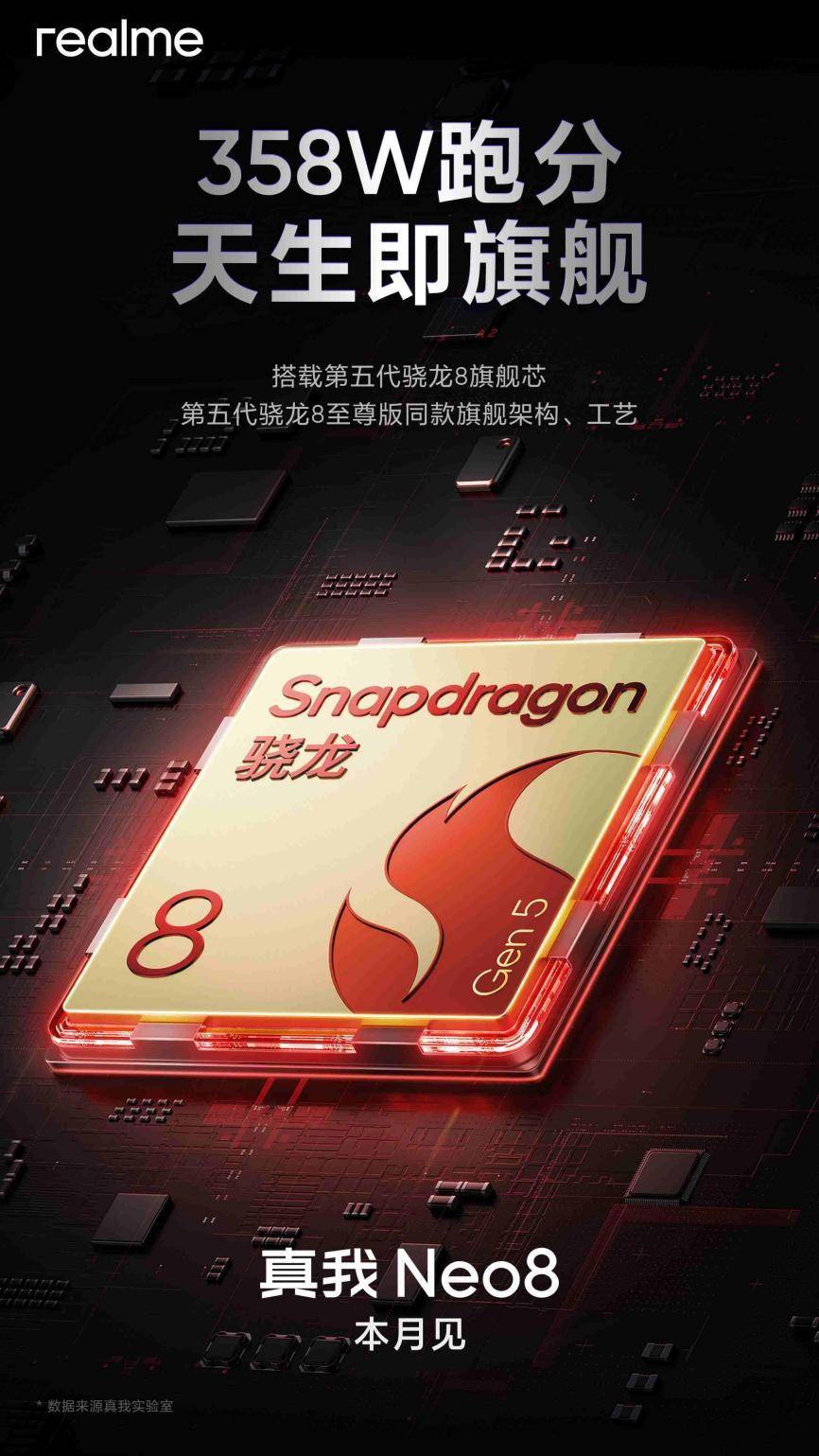 真我Neo8首发165Hz三星苍穹屏，官宣定档1月22日