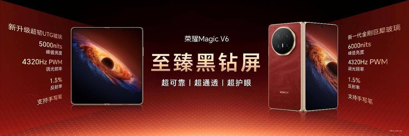 加速落地全球领先AI终端生态， 荣耀 Magic V6 重塑折叠屏智慧体验