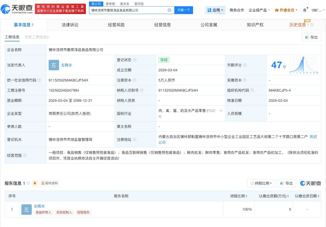 月薪1.6万招人牧场注册资本仅5万