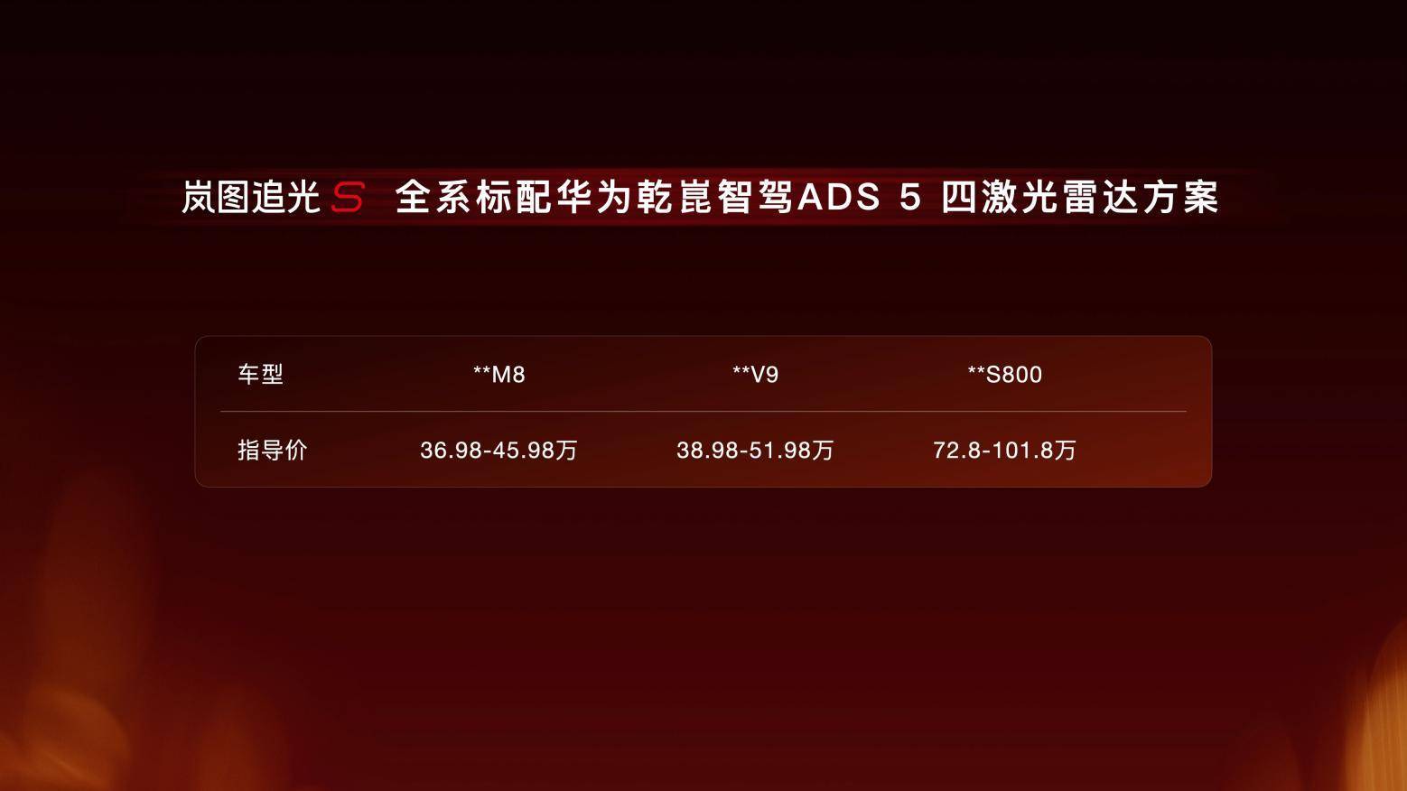 岚图追光S预售kn-16比9.002
