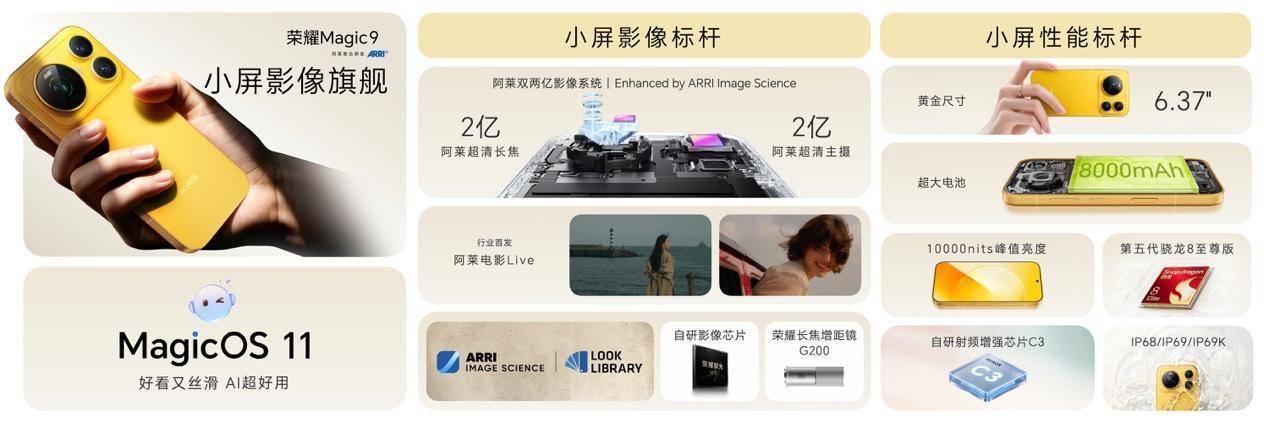 荣耀Magic9 系列正式发布,全明星旗舰阵容覆盖满配影像、小屏旗舰与极致性能,售价4499元起